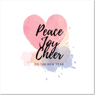 Peace Joy Cheer pastel painting art Posters and Art